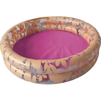 Swim Essentials Swim Essentials: Надуваем басейн Ø100 см. с две въздушни камери за деца от 1 година "Transparent flowers (SWE-2023SE1390)