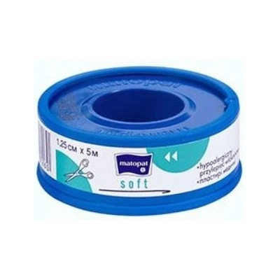 Náplast SOFT Matopat 1,25 cm x 5 m v cívce 1 ks