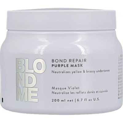 Schwarzkopf BLONDME Bond Repair Purple Mask 200 ml