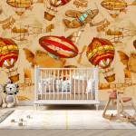 Art Gift Decor Детски фототапет - парад в небето