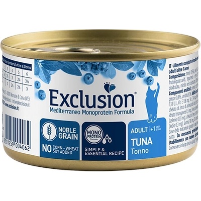 Exclusion Mediterraneo Adult tuna 85 g