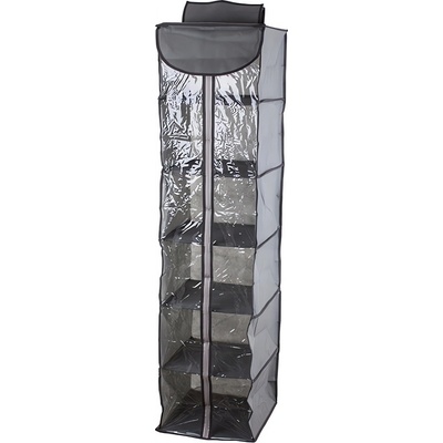 Verk 01327 Závesný organizér s 5 priehradkami 30x30x100cm šedá