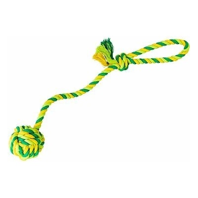 HipHop Dog Vrhacie lano s loptou HipHop bavlnená 41 cm 85 g