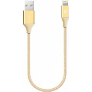 Ttec Кабел ttec - AlumiCable, USB-A/Lighting, 0.3 m, златист (8694470694795)