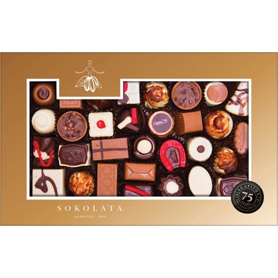 SOKOLATA AGAPITOS Čokoládové pralinky bez cukru 420 g