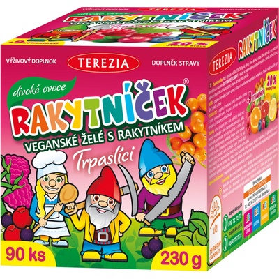 Terezia Rakytníček vegánskej želé divoké ovocie 90 bonbónov