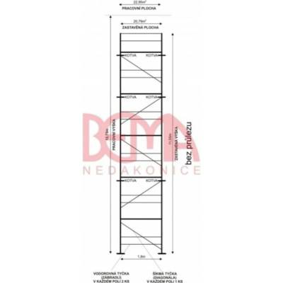 Comipont Kostka lešení 22,95 m²