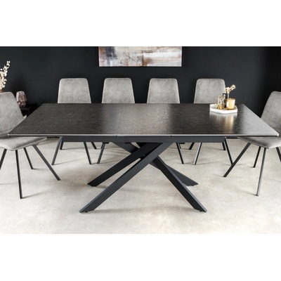 Bighome ALPINE 160-200 cm keramický mramorový vzhľad antracit