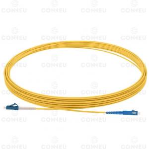 Conneu LC-SC симплексна пач корда, сингълмод OS2, 2 мм. , жълта, Conneu (5.0 м) (CNFJ-LCSCOS2SYE2mm-5)