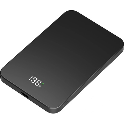 Xmart Преносима външна батерия Xmart PB-505S, 5000 mAh, MagSafe, Черна (29285)