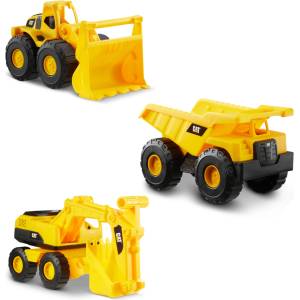 CAT CatToysOfficial Construction Vehicles for Kids aged 2 and up | Dump Truck, Wheel Loader, Excavator Toys | Movable Parts | Reliable Quality | Toy Cars & Gifts for ages 3 and up - 82360 (82360)