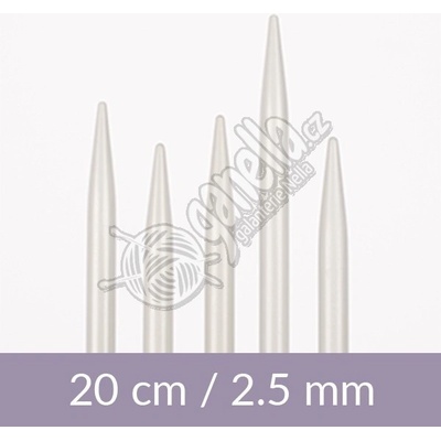 Ponožkové jehlice Drops 5x 02,5mm, hliník – Zboží Dáma
