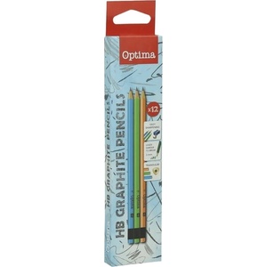 Optima Графитен молив optima hb триъгълна гума 100149 (100149)