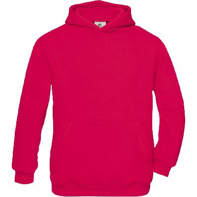 B&C Collection B&c hooded kids / Детски суичър с качулка - малинов 158 (01068131165)