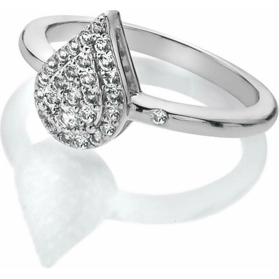 Hot Diamonds stříbrný prsten s diamantem a topazy Glimmer DR255