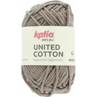 Katia United Cotton Mini ball 15 sivá