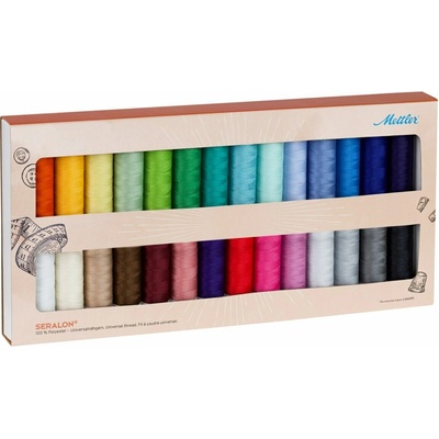 Sada šicích nití PES - SERALON 100 METTLER (28x200m) – Zboží Mobilmania