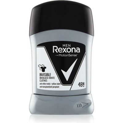 Rexona Invisible on Black + White Clothes Antiperspirant твърд антиперспирант 48 H 50ml