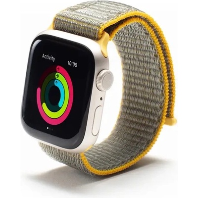 Zagg Текстилна каишка за Apple Watch 38мм, 40мм, 41мм - Zagg Gear4 Nylon Sport Watch Band (жълт) (705009515)