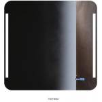 Inter Ceramic Квадратно огледало за баня 114/110 см, с led осветление, нагревател и часовник (1837)