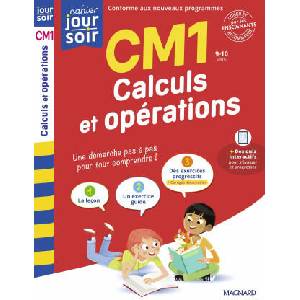 Calculs et opérations CM1 - Cahier Jour Soir (2025)