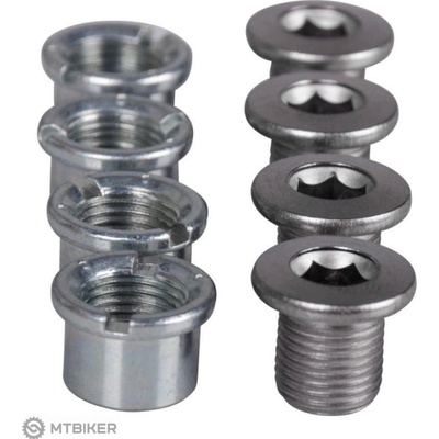 Shimano skrutky + matky na prevodník FCT4060/T521 M8x8,5mm set