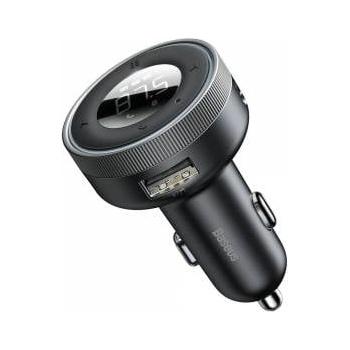 Baseus Enjoy Car Wireless MP3 Charger, Bluetooth 5.0, microSD, AUX (black)