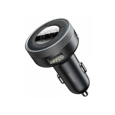 Baseus Enjoy Car Wireless MP3 Charger, Bluetooth 5.0, microSD, AUX (black)