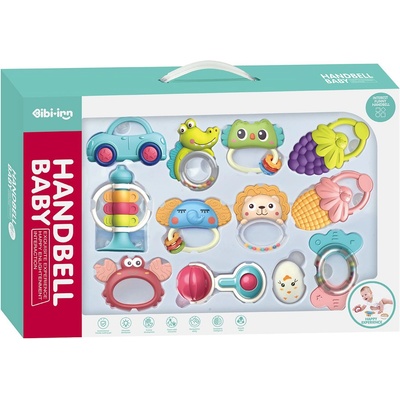 Chipolino Сет дрънкалки и гризалки Chipolino - 12 части (DRN02460886)