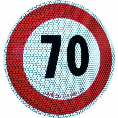 MZR Nálepka s omezením rychlosti 70km/H Reflexní