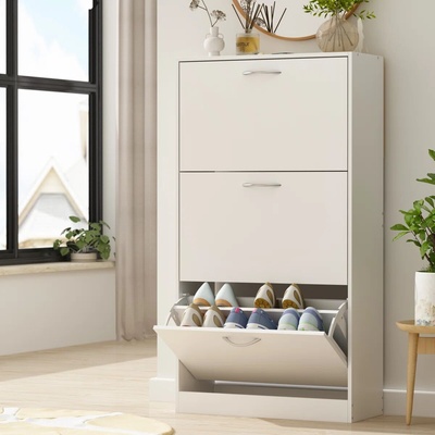 Pepita Шкаф за обувки Pepita с 3 чекмеджета - бял (TT-SC015)