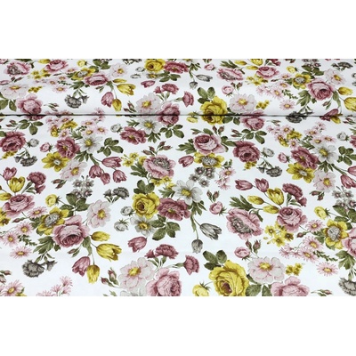 Mondo bavlna ubrus Vintage květiny 120x140 cm