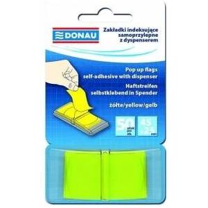 DONAU Index folds donau 25 x 45 mm, yellow