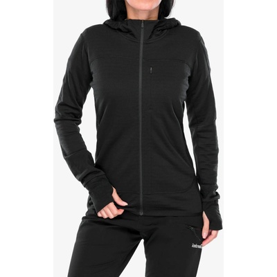 Icebreaker Merino Blend 300 RealFleece Descender LS Zip Hoodie black