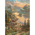 Schmidt Spiele - Puzzle Kinkade: Lakeside Splendor - 500 piese