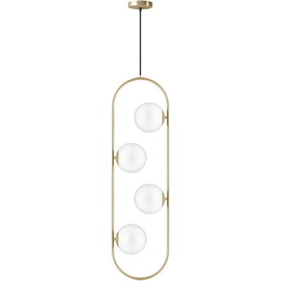 Squid Lighting Висящо осветително тяло в златист цвят със стъклен абажур Club - Squid Lighting (SD-2401-PL-GD-4MC)