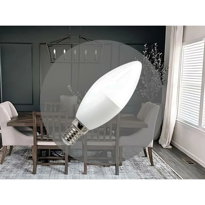 Nedes LED žiarovka 8W-C37/E14/SMD/4000K ZLS724