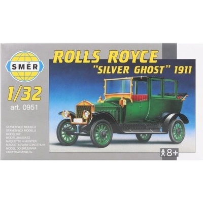 Směr Model auto Rolls Royce stříbrná Ghost 1911stavebnice auta 1:32