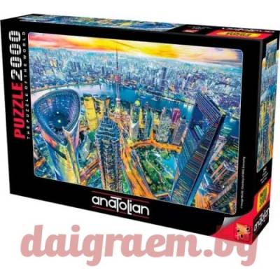 Anatolian Пъзел anatolian 3962 - 2000 части - Изглед над Шанхай (p3962)