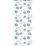 vidaXL Ролетна щора за душ с касета 110x240 см Ширина на плата 106 см (4014947)