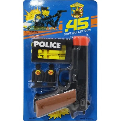 Rappa Pistole policejní s terčíky a náboji