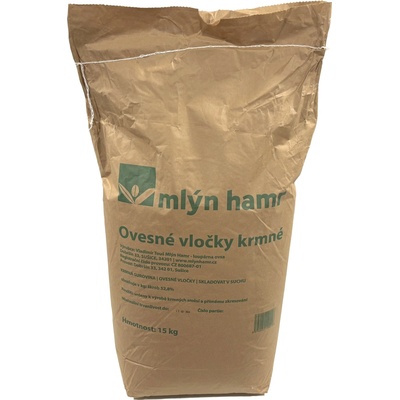 Mlýn Hamr Ovesné vločky krmné 15 kg