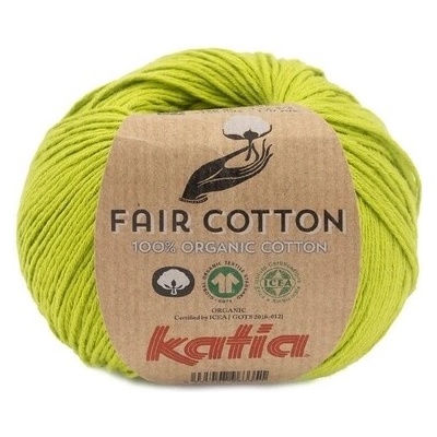 FAIR COTTON Katia Farby FAIR COTTON: 53 jarná zelená