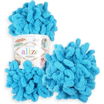Alize Puffy 16 azurově modrá