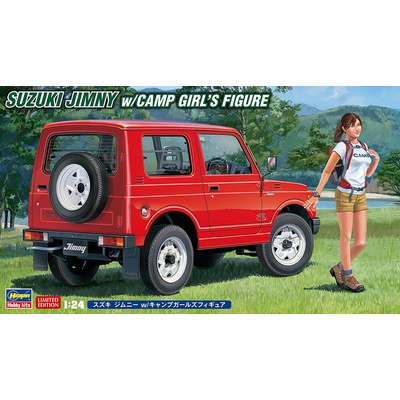 Hasegawa Suzuki Jimmy with camper girl Figure 1:24