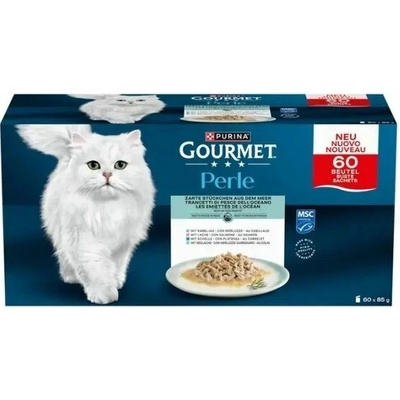 Gourmet Perle kapsičky rybie receptúry Multipack 60x 85 g