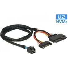 Delock Kabel SFF-8643 samec > U.2 SFF-8639 samec + napájecí konektor SATA 75 cm - 84821