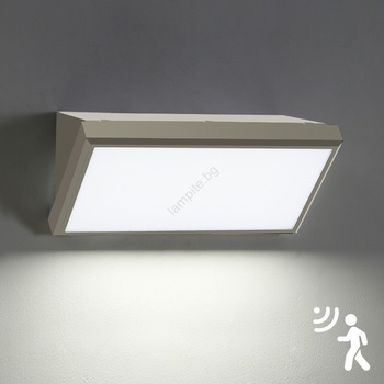 Brilagi Brilagi-LED външно стеннo осветление с датчик TRIANGLE LED/20W/230V сиво IP65 (BG1706)