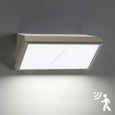 Brilagi Brilagi-LED Външно стенно осветително тяло с вграден сензор TRIANGLE LED/20W/230V сиво IP65 (BG1706)