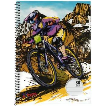 Тетрадка, a5, широки редове, офсетова хартия, спирала, 80 листа